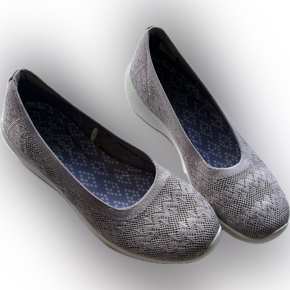 Skechers Comfort Knit Ballet Flats Lavender